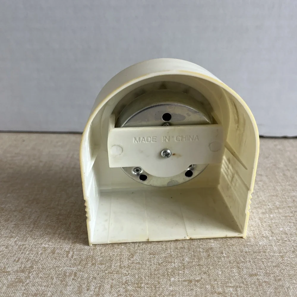Unbranded Vintage Mechanical Kitchen Timer 60 Minute Ivory Wind Up Analog